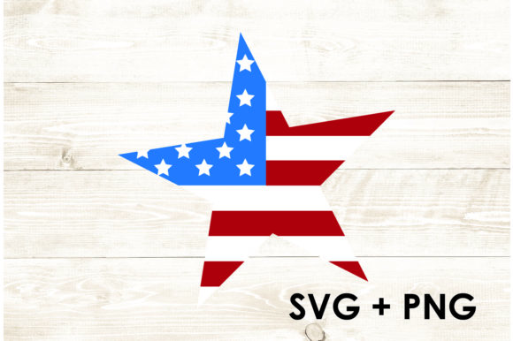 American Star - American Flag Star Graphics