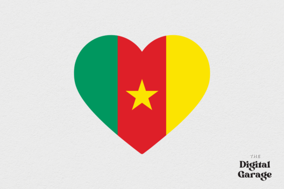 Cameroon Heart Flag, SVG PNG – Graphics & Crafts