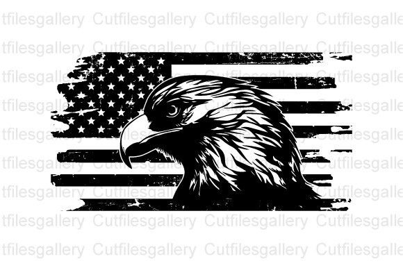 Eagle American Flag SVG, 4th of July SVG