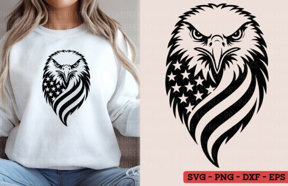 Eagle USA Flag SVG PNG Graphics