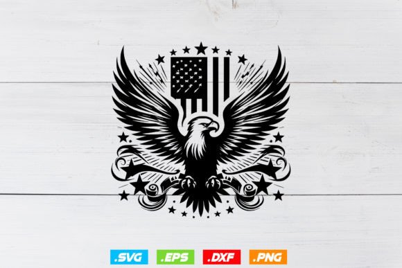 Eagle With American Flag Svg 4th of July
