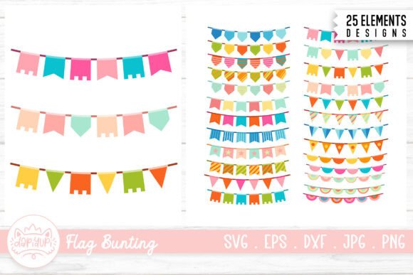 Flag Bunting Bundle: Graphics and Crafts in One
