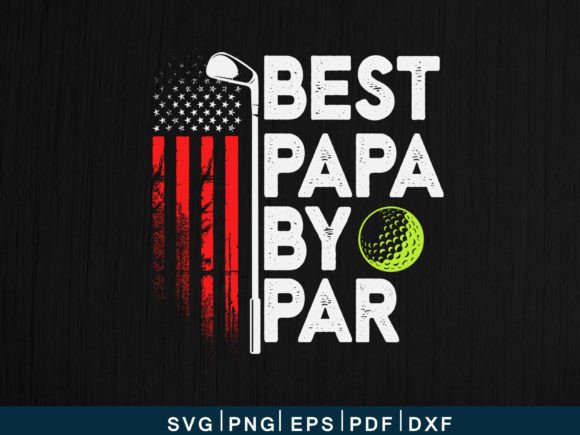 Golfer American Flag Father's Day