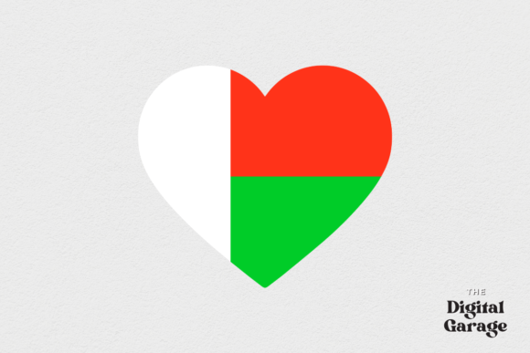 Madagascar Heart Flag, SVG PNG – Graphics & Crafts