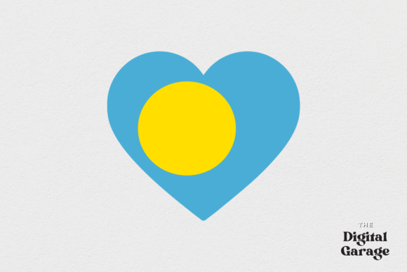 Palau Heart Flag, SVG PNG – Graphics and Crafts