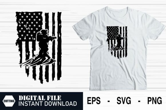 Patriotic Soldier Formation - US Flag Graphics and Crafts