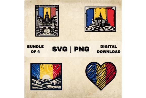 Romania Flag SVG Bundle Review