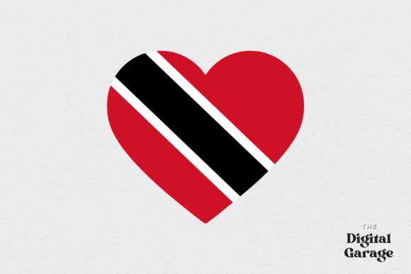Trinidad Heart Flag, SVG PNG – Graphics & Crafts