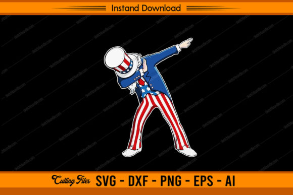 USA Flag with Dabbing Dance - Labor Day