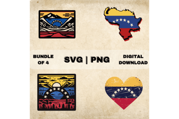 Venezuela Map SVG Bundle for Crafts and Graphics