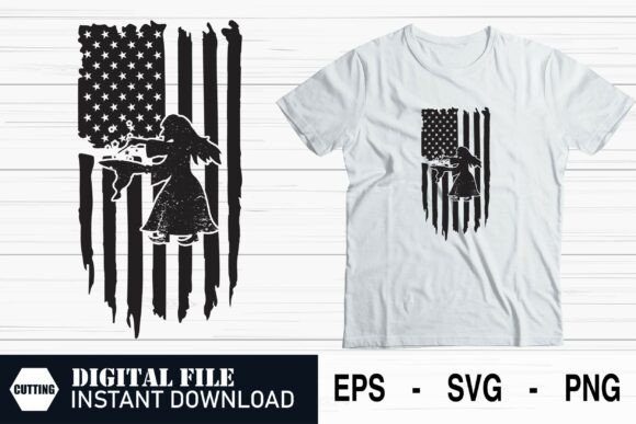 Witch American Flag – Halloween SVG: Graphics for Crafts and Creative Projects